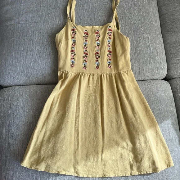 SHEIN | Dresses | Adorable Pale Yellow Floral Dress Size Large | Poshmark